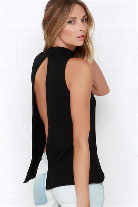 plus size backless top